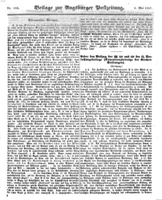 Augsburger Postzeitung Mittwoch 6. Mai 1857