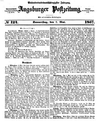 Augsburger Postzeitung Donnerstag 7. Mai 1857