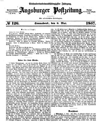 Augsburger Postzeitung Samstag 9. Mai 1857