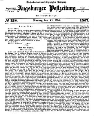 Augsburger Postzeitung Montag 11. Mai 1857