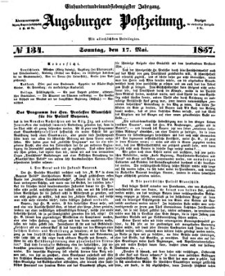 Augsburger Postzeitung Sonntag 17. Mai 1857