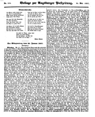 Augsburger Postzeitung Sonntag 24. Mai 1857