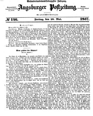 Augsburger Postzeitung Freitag 29. Mai 1857