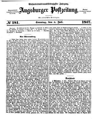 Augsburger Postzeitung Sonntag 5. Juli 1857