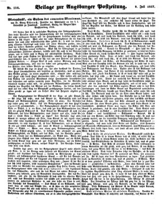 Augsburger Postzeitung Donnerstag 9. Juli 1857