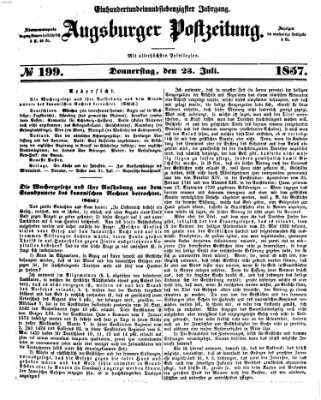 Augsburger Postzeitung Donnerstag 23. Juli 1857