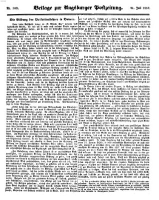 Augsburger Postzeitung Freitag 24. Juli 1857