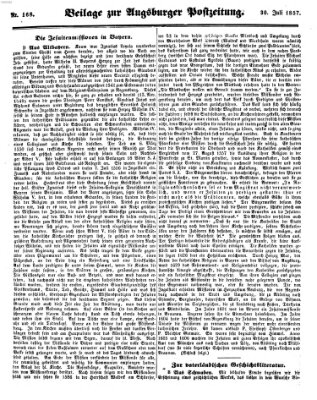 Augsburger Postzeitung Donnerstag 30. Juli 1857