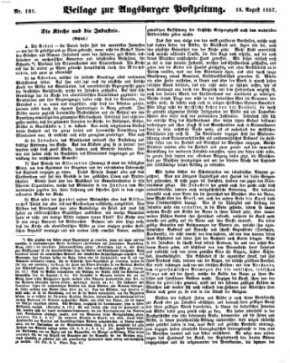 Augsburger Postzeitung Samstag 15. August 1857