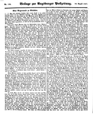 Augsburger Postzeitung Samstag 29. August 1857