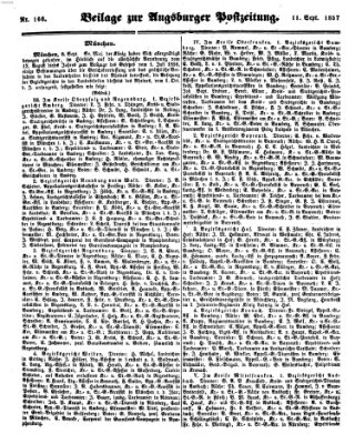 Augsburger Postzeitung Freitag 11. September 1857