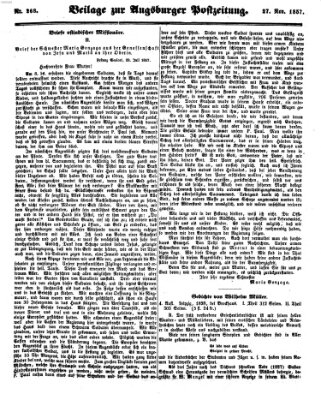 Augsburger Postzeitung Freitag 27. November 1857