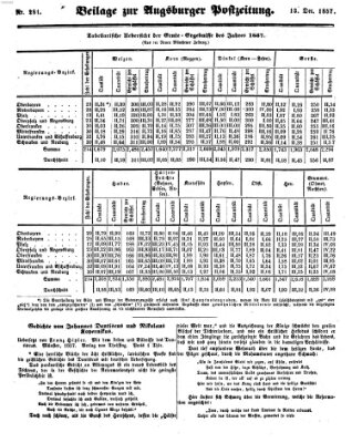 Augsburger Postzeitung Sonntag 13. Dezember 1857