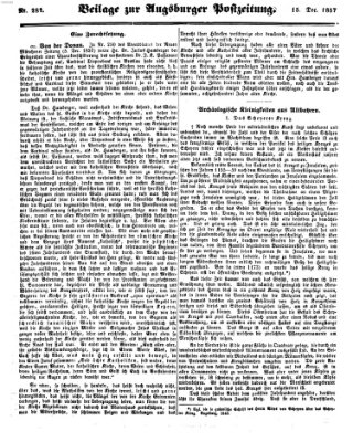 Augsburger Postzeitung Dienstag 15. Dezember 1857