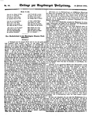 Augsburger Postzeitung Donnerstag 18. Februar 1858