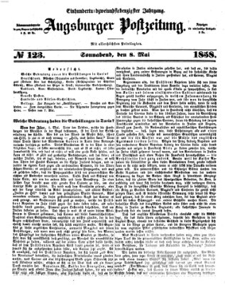 Augsburger Postzeitung Samstag 8. Mai 1858