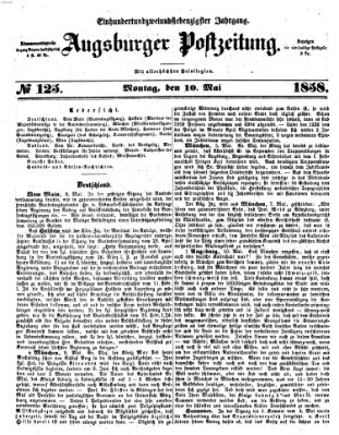 Augsburger Postzeitung Montag 10. Mai 1858