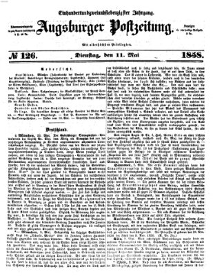 Augsburger Postzeitung Dienstag 11. Mai 1858