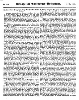 Augsburger Postzeitung Dienstag 11. Mai 1858