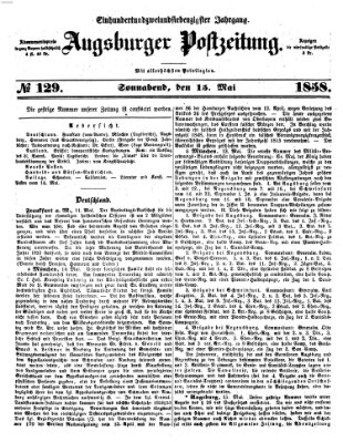 Augsburger Postzeitung Samstag 15. Mai 1858