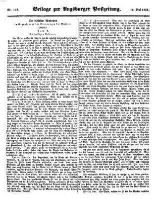 Augsburger Postzeitung Sonntag 16. Mai 1858