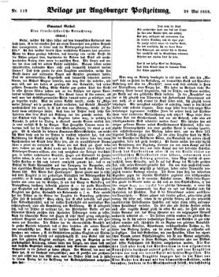 Augsburger Postzeitung Samstag 29. Mai 1858