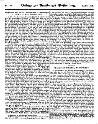 Augsburger Postzeitung Samstag 5. Juni 1858