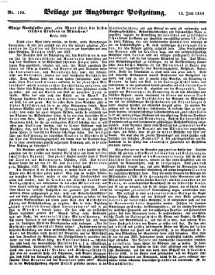 Augsburger Postzeitung Sonntag 13. Juni 1858