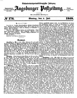 Augsburger Postzeitung Montag 5. Juli 1858