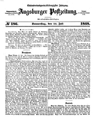 Augsburger Postzeitung Donnerstag 15. Juli 1858