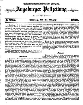 Augsburger Postzeitung Montag 23. August 1858