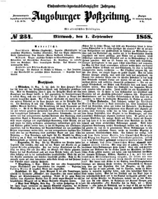 Augsburger Postzeitung Mittwoch 1. September 1858