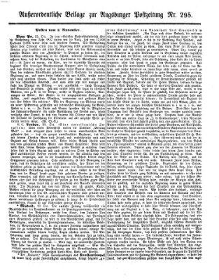 Augsburger Postzeitung Mittwoch 3. November 1858