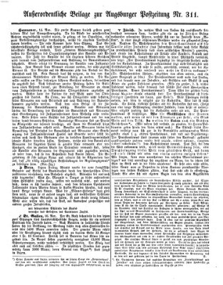 Augsburger Postzeitung Freitag 19. November 1858