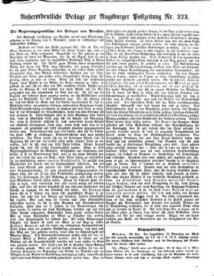 Augsburger Postzeitung Mittwoch 1. Dezember 1858