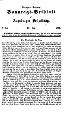 Augsburger Postzeitung. Sonntags-Beiblatt (Augsburger Postzeitung) Sonntag 3. Mai 1857