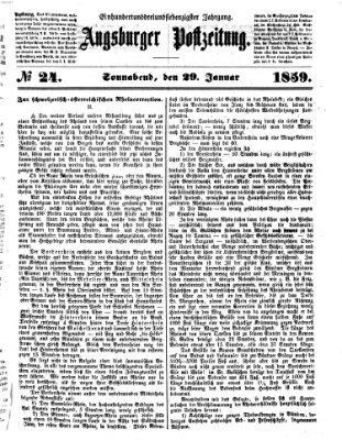 Augsburger Postzeitung Samstag 29. Januar 1859