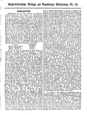 Augsburger Postzeitung Samstag 12. Februar 1859