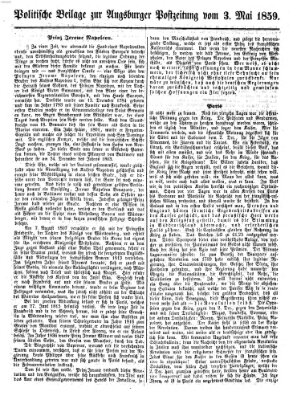 Augsburger Postzeitung Dienstag 3. Mai 1859