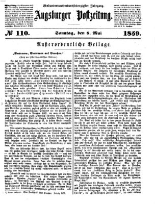 Augsburger Postzeitung Sonntag 8. Mai 1859