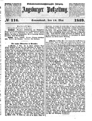 Augsburger Postzeitung Samstag 14. Mai 1859