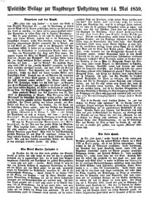 Augsburger Postzeitung Samstag 14. Mai 1859