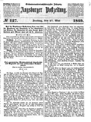 Augsburger Postzeitung Freitag 27. Mai 1859