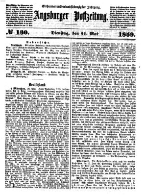 Augsburger Postzeitung Dienstag 31. Mai 1859