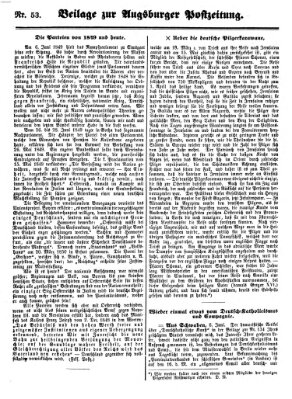 Augsburger Postzeitung Freitag 10. Juni 1859