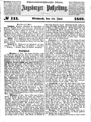 Augsburger Postzeitung Mittwoch 15. Juni 1859