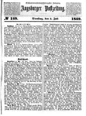 Augsburger Postzeitung Dienstag 5. Juli 1859