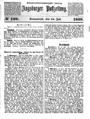 Augsburger Postzeitung Samstag 16. Juli 1859