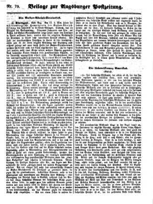 Augsburger Postzeitung Dienstag 30. August 1859