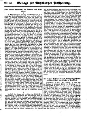 Augsburger Postzeitung Samstag 3. September 1859